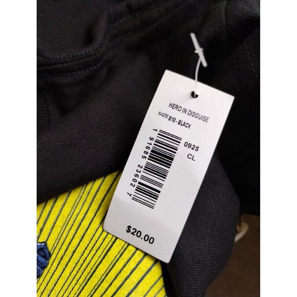 Transformers Kids 8 to 10 Black Optimus Prime Hero in Disguise T-Shirt New - Picture 5 of 5